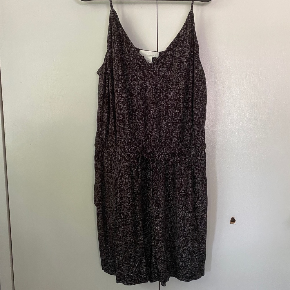 H&M black polka dot romper, Size M.